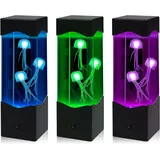 DoRight Quallen Lampe, Quallen Licht Lampe Farbwechsel, Aquarium Lavalampe, Quallen Tank Stimmungslampe für Home Office Wohnzimmer Dekor Kinder Erwachsene Geburtstagsgeschenk Weihnachten, USB 5V