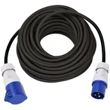 Max Hauri 162413 Strom Verlängerungskabel 16 A Blau, Schwarz 15.00 m H07RN-F 3G 1,5 mm2