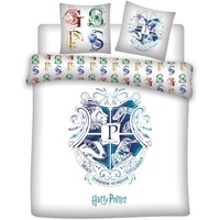 Aymax Harry Potter Poudlard Bettwäsche-Set, Bettbezug 240x220 cm + 2X Kissenbezug