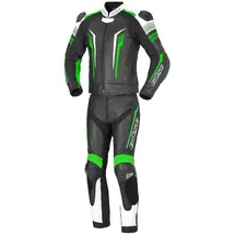 BÜSE Tormo Damen 2-Teiler Motorrad Lederkombi, schwarz-grün, Größe 36