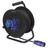 Sygonix SY-6618488 Kabeltrommel 30m Schwarz CEE-Stecker 16A 3polig