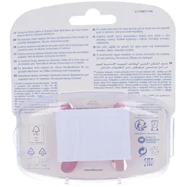 Chicco PhysioForma Silikon-Schnuller 6-16 Monate, weiches und sanftes Schnuller-Set, unterstützt die physiologische Atmung und fördert die richtige Entwicklung des Mundes, rosa