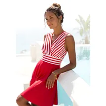 LASCANA Sommerkleid Gestreift Rot/Weiß 34