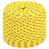 vidaXL Bootsseil 10 mm 100 m Polypropylen Gelb