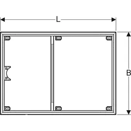 Geberit Setaplano Duschwannenträger 120x120 cm