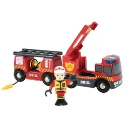BRIO® WORLD Feuerwehr-Leiterfahrzeug mit Licht & Sound 33811