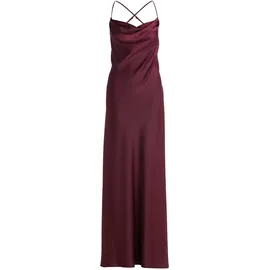 Vera Mont Abendkleid Wasserfallausschnitt Rot 42