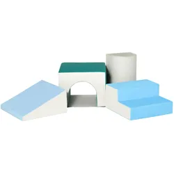 HOMCOM Kinder-Softplay-Set Kunstleder, EPE-Schaumstoff