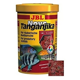 JBL NovoTanganjika 30021 Alleinfutter für räuberische Buntbarsche, Flocken 1 l