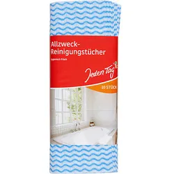 Jeden Tag hygienisch frisch Allzweck-Reinigungstücher Viskose, 10 St.