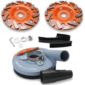 FANZTOOL Absaughaube für Winkelschleifer 125 mm 2 Stück