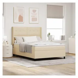 vidaXL Boxspringbett 140 x 200 cm Creme