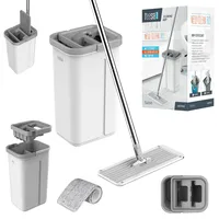 Teesa New Clean Reinigungsmop, Microfaser Plastik, grau (gris chiné