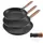 Vevor Gusseisenpfanne Pfannen-Set 3-tlg. 20,5 cm + 26,5 cm + 31 cm
