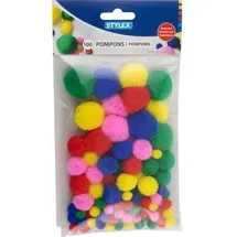 Stylex Pompons, 100 Stück im Beutel