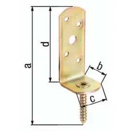 GAH Alberts Flechtzaunhalter L-Form 115 x 31,5 cm Grün/Verzinkt