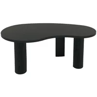 MCW Couchtisch Schwarz, Holz, 110x45x60 cm, Wohnzimmer, Wohnzimmertische, Couchtische