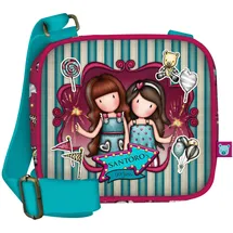 Santoro 1039GJ11 Gorjuss Mini-Umhängetasche, Motiv: Feuerwerk, 16,5 x 15 x 6,5 cm, blau