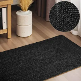 HANSE HOME Juno Jute, Teppich Juno schwarz, - Schwarz
