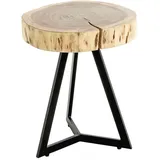 Haku-Möbel HAKU Möbel Beistelltisch Massivholz akazie 35,0 x 35,0 x 43,0 cm