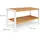 Relaxdays Schuhregal 70 x 33 x 25 cm braun-weiß