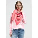 Soccx Damen, rosa Neon pink), Material: 72% Polyester, 25% Viskose, 3% Elasthan, Modetücher