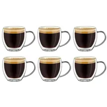 Creano Espressoglas 0,1 l Weiß 6 St.