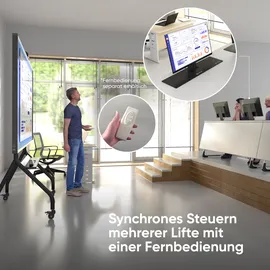 ONKRON Monitor Lift für 16-24 Zoll bis zu 24" VESA bis 100x100, mit einem Gewicht bis zu 15 kg, NWS-SC24