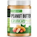 Vit4ever Erdnussbutter - 1Kg / 1000g o. Zusätze (V) 2 SORTEN - 100% geröstete Erdnüsse