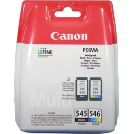 Canon PG-545 schwarz + CL-546 CMY