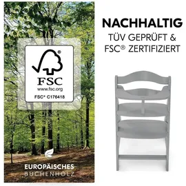 hauck Hochstuhl Alpha Plus Grey - im Sparset inkl. - Grau