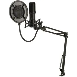 Nedis Streaming- und Gaming-Mikrofon - Benutzt für: Desktop / Notebook - USB Type-A - Ein-/Ausschalter - POP Filter