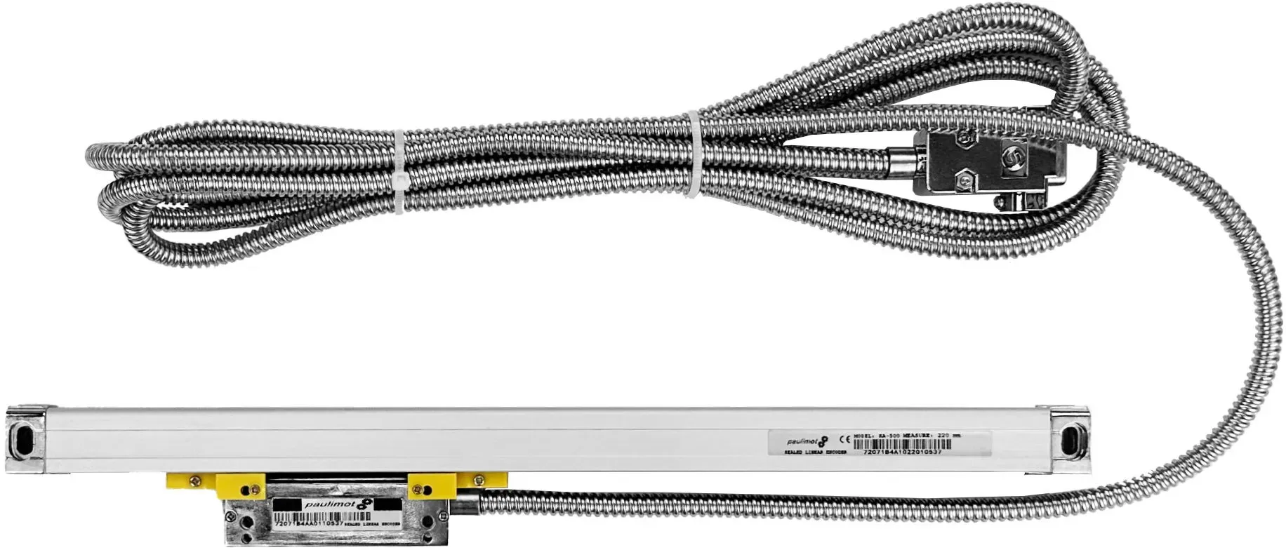 Glasmaßstab mit 220 mm Messbereich