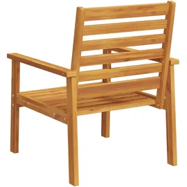 vidaXL Gartensessel 59 x 65 x 25,5 cm braun 2 St.