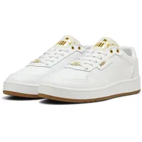 Puma Court Classic Lux Herren White/Alpine Snow/Gold 44