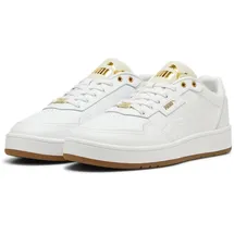 Puma Court Classic Lux Herren White/Alpine Snow/Gold 44
