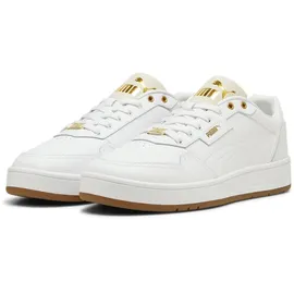Puma Court Classic Lux Herren White/Alpine Snow/Gold 44