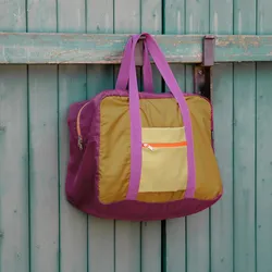REMEMBER Freizeit- und Reisetasche, faltbar "Mia" - B 49 × T 24 × H 35 cm - Bunte Freizeit- und Reisetasche