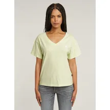 G-Star Open V-Neck Relaxed T-Shirt - Grün - Damen, - L,