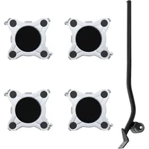 vidaXL Möbelrollen 4 Stk. Mit Heber 15,5x15,5x5,5 Cm Stahl 1000 Kg Vidaxl