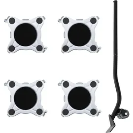 vidaXL Möbelrollen 4 Stk. Mit Heber 15,5x15,5x5,5 Cm Stahl 1000 Kg Vidaxl