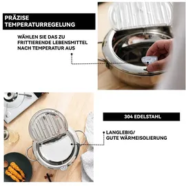 gevvnss Frittiertopf 20 cm rund