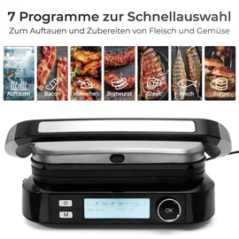 Klamer Kontaktgrill 7 Programme 2100W schwarz