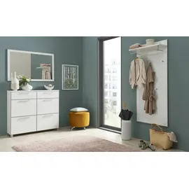 Möbel Kraft Garderobenpaneel Santina 80 x 170 x 27 cm Weiß