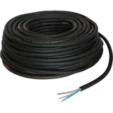 husuime TITANEX Gummischlauchleitung H07RN-F 3x2,5 3G2,5mm2 5-50m, Länge:25m - Schwarz