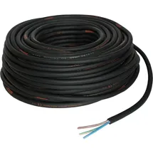 husuime TITANEX Gummischlauchleitung H07RN-F 3x2,5 3G2,5mm2 5-50m, Länge:25m - Schwarz