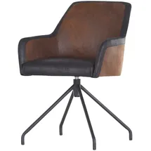 Möbel Kraft Drehstuhl ¦ braun ¦ Maße (cm): B: 58 H: 80 T: 62.0