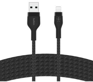 Belkin Ladekabel BoostCharge Pro Flex, schwarz, USB A auf Apple Lightning, 3m