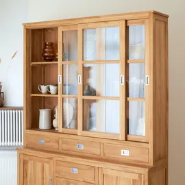 Tikamoon Geschirrschrank 162 x 210 x 46 cm Beige