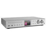 Auna iTuner CD HiFi-Receiver Kabel-Receiver silberfarben